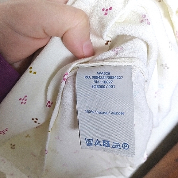 Boden Half Sleeve Clustered Dot Print Blouse Size US 6 - Picture 7 of 8